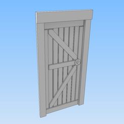 Door 1.jpg Download STL file HO Scale Building Features • 3D print model, Stroganoff