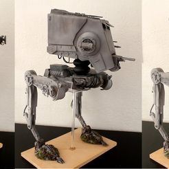 !ATINSIDEHEADTURNING.jpg STL file STUDIO SCALE STAR WARS AT-ST SCOUT WALKER WOW!!!・Model to download and 3D print, impervium