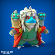 3.png STL-Datei Blastoise jiraiya weise Modus・Design für 3D-Drucker zum herunterladen