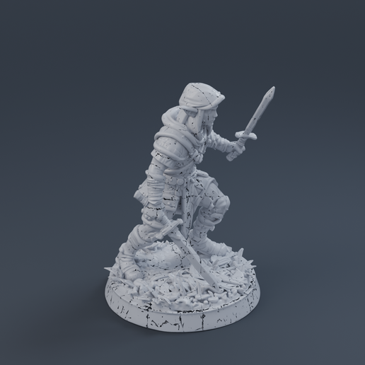 Wood Elf 3D printable STL miniature