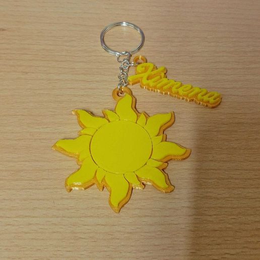 Keychain in the shape of SUN / SUN KEYCHAIN