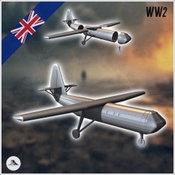 1-PREM.jpg Airspeed AS.51 Horsa Planeador británico de transporte de tropas - Reino Unido WW2 Reino Unido Inglaterra Ejército Frente Occidental Normandía África Bulge WWII Día D