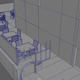 Bar_Restaurant_City_Pack_01_Low_Poly_Wireframe_07.png Bar Restaurant Hotel Low Poly // Design 01