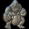 The-Boss-Gorilla-Relief-No2-2.jpg The Boss Gorilla Relief No2  STL file for 3d printing or CNC