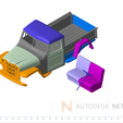 Pickup01.png Télécharger le fichier RC Body Jeep Station Wagon Pickup balance crawler 1/10 • Objet à imprimer en 3D, VeloRex