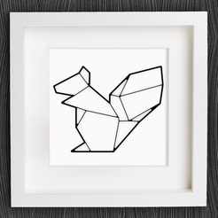 Capture d’écran 2017-11-06 à 11.17.09.png Free STL file Customizable Origami Squirrel・3D printer design to download