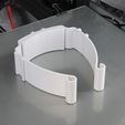 Stack of 10.jpg Smoothed and Stackable V4 (NO GAPS) - More Comfortable Version of Protective Visor by 3DVerkstan
