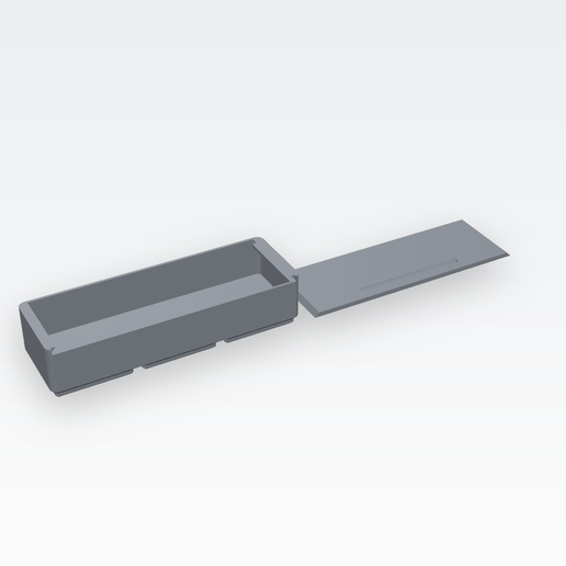 Gridfinity 3x1 4U caja con tapa deslizable / 3x1 4U bin with sliding lid
