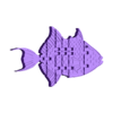 flexi gray triggerfish version 1.stl pez gatillo gris flexi