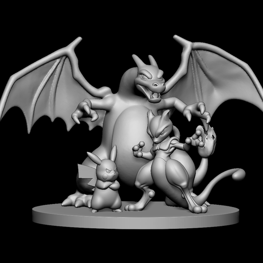 🐉 SUPER PACK 3 POKEMON PIKACHU CHARIZARD MEWTWO 1€ !・ STL