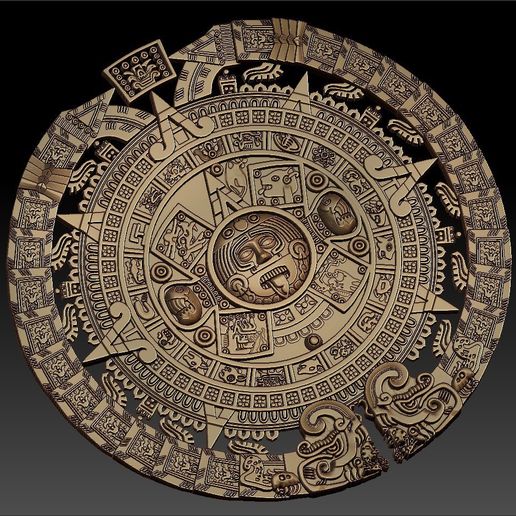 maya calendar end of the world 2012 cnc art router 3D model