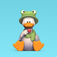 Cod1506-Duck-Lollipop-1.png 3D file Duck Lollipop・Template to download and 3D print