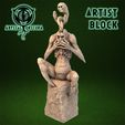 ShopImage_ArtistBlock_Front.jpg Artist Block - Demon Ghost Creature Figurine