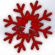 snowflake.png STL-Datei Snowflake ARH Tiger Helicoper Ornament kostenlos herunterladen • 3D-Drucker-Modell, BallardBandit