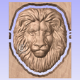 3.png Lion Head - 3D STL File for CNC