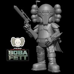 Boba fett KAWS-1.jpg STL file KAWS-BABO FETT・3D printable model to download