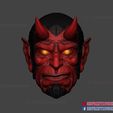 hellboy_mask_cosplay_3dprint_03.jpg Hellboy Mask Cosplay Halloween Full Face Helmet 3D print model