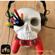 2.png STL file MULTIPURPOSE SKULL - NO SUPPORTS・3D printable model to download