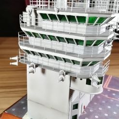 IMG-20221119-WA0015.jpg STL file Aircraft Carrier Nimitz Flight Deck Tower 1/144・3D printable model to download