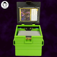box_image2.png Dumpster Deckbox - MTG Commander Deckbox - No necesita soporte - Almacenamiento de dados incluido