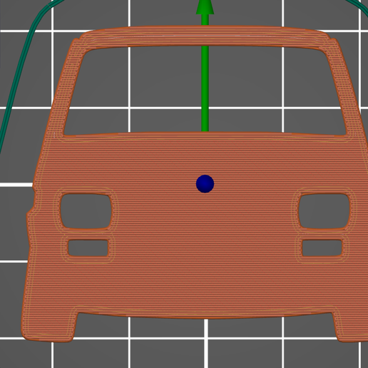 Polski Fiat 126P Fiat 126P key silhouette 3D model