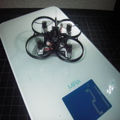 IMGP0063.JPG Бесплатный 3D файл 65 мм рама Whoop / 40 мм стойки / 21 г / Micro Quad・Модель для загрузки и 3D-печати