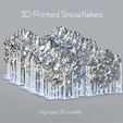 SF_Renders_04.png 3D Snowflake Set of 24  STL Files for 3d Printing DiY Printable Сhristmas Décor Model Christmas Snowflake STL 3D File
