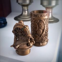 Boite_HNY_Vignettes_Full.jpg STL file Happy new year Box.・3D print design to download