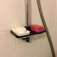 ShowerSystemMounted.jpg Interchangeable Shower Soap Dish System