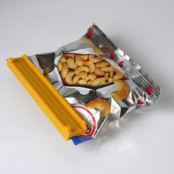 clip1.jpg Free 3D file Bag sealing clip (customizable)・3D printing template to download