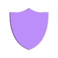 shape_0385.stl Blank Shield Design - Minimalist Wall Decor & Customizable Template