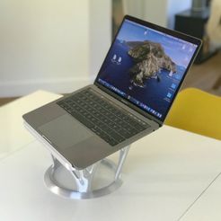 ©FAGES_LAPTOP_2.jpeg Fichier STL Magnifique support de Laptop, Support PC, Support Macbook・Plan pour imprimante 3D à télécharger