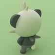 Pancham-Render-4.jpg Pancham - Pokemon 3D Print Model