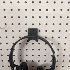 IMG_20190113_150414.jpg STL-Datei Pegboard mount Headphones or Ear protection kostenlos・3D-druckbares Objekt zum herunterladen