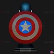 05.jpg Zombie Captain America Bust - Marvel What If Comics 3D print model