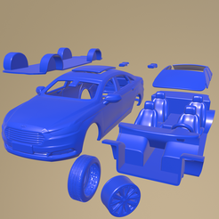 e26_005.png Archivo STL Ford Taurus 2016 Imprimible Coche En Partes Separadas・Diseño para descargar y imprimir en 3D