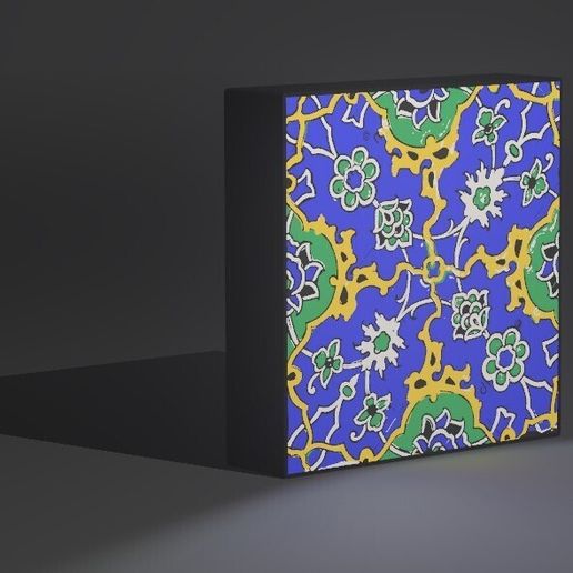 💡 Turkish tile led lightbox. Home Decor・ 3MF File for 3D printing・Cults