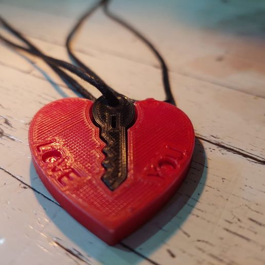 Valentine's Day Necklace 3D model