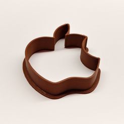 APPLE - Gingerbread cookie cutter_by Pasa.jpg STL file APPLE - Gingerbread cookie cutter_by Pasa・3D printing idea to download, fujfuj