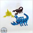 007.jpg STL file Articulated Robot Scorpion・3D printable model to download