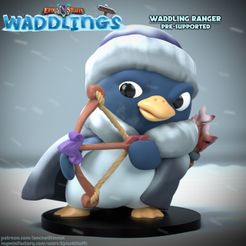 Waddling-Ranger-1A-Col.jpg Waddling Ranger 1A Miniature - Pre-Supported