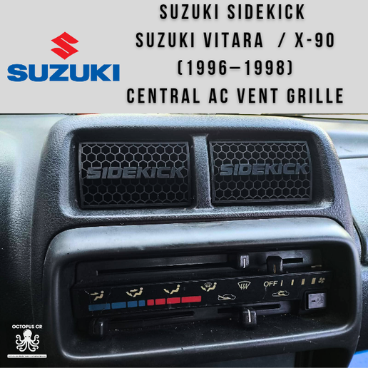 Suzuki SIDEKICK Vitara X-90  Sidekick SPORT (1996–1998) Central AC Vent AirGrille