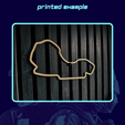 Printing-example.png F1 Australia track STL file 3d printing season 2024, digital file download, Formula one circuit full high quality printable 3d collection