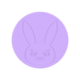 DVaCoaster.stl D.Va Keychain and Coaster (Overwatch)