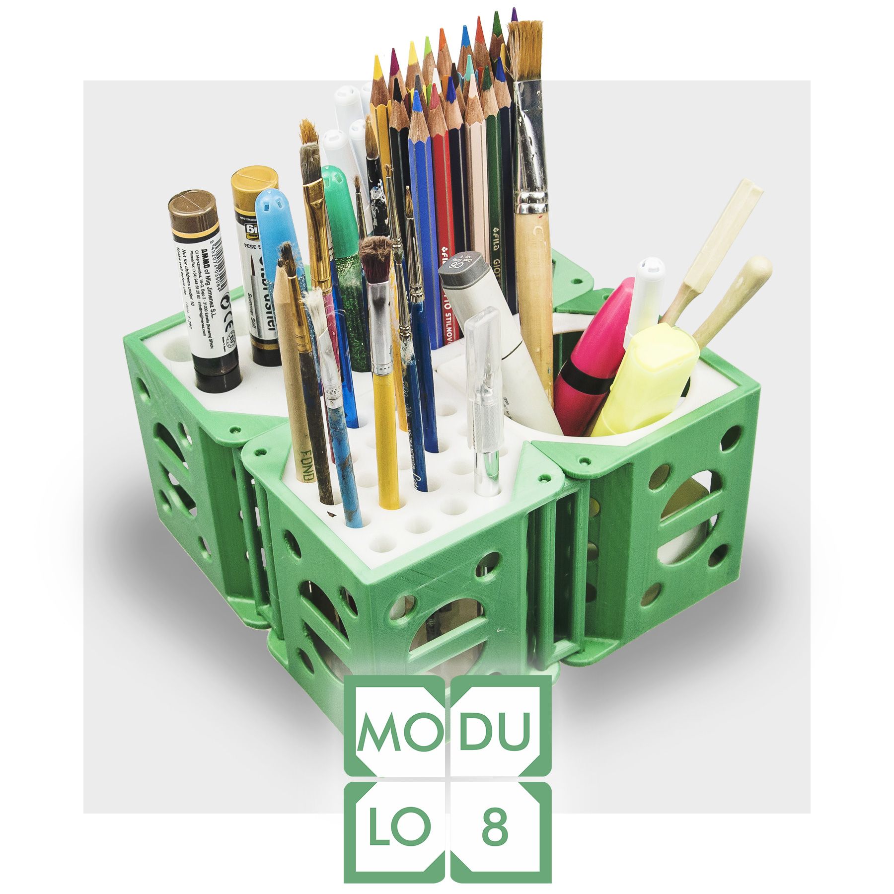 cover.jpg STL file MODULO 8 - modular desk organizer・Design to download and 3D print, CKLab