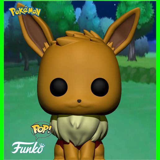 Eevee Pokemon Funko 3D model