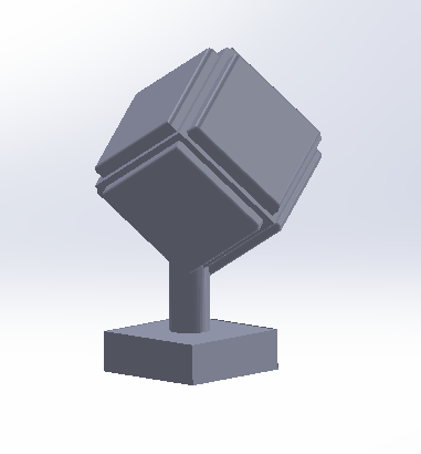 the cube 3D model preview