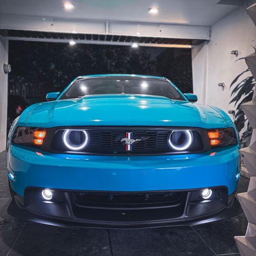 Mustang Grille Halo foglights housing