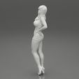 Girl-0024.jpg Pretty girl wearing a mini skirt bikini 3D Print Model