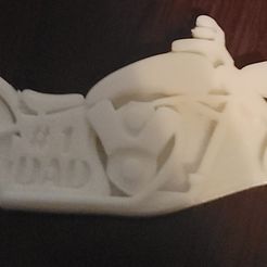 1234.jpg STL file Motorcycle #1Dad Keychain・3D print design to download
